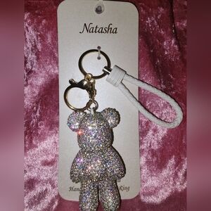 NWT Sparkling Bear 🐻✨️Purse✨️🐻 Charm/ Key HOLDER 🐻✨️